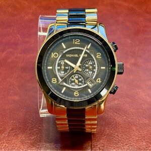 Michael Kors Two-Tone Gold and Black Watch